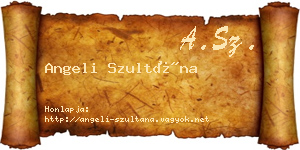 Angeli Szultána névjegykártya